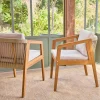 Acaciahouten tuinstoelen met touwen (Set van 2)