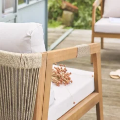 Acacia tuinset voor 4 personen met touwen