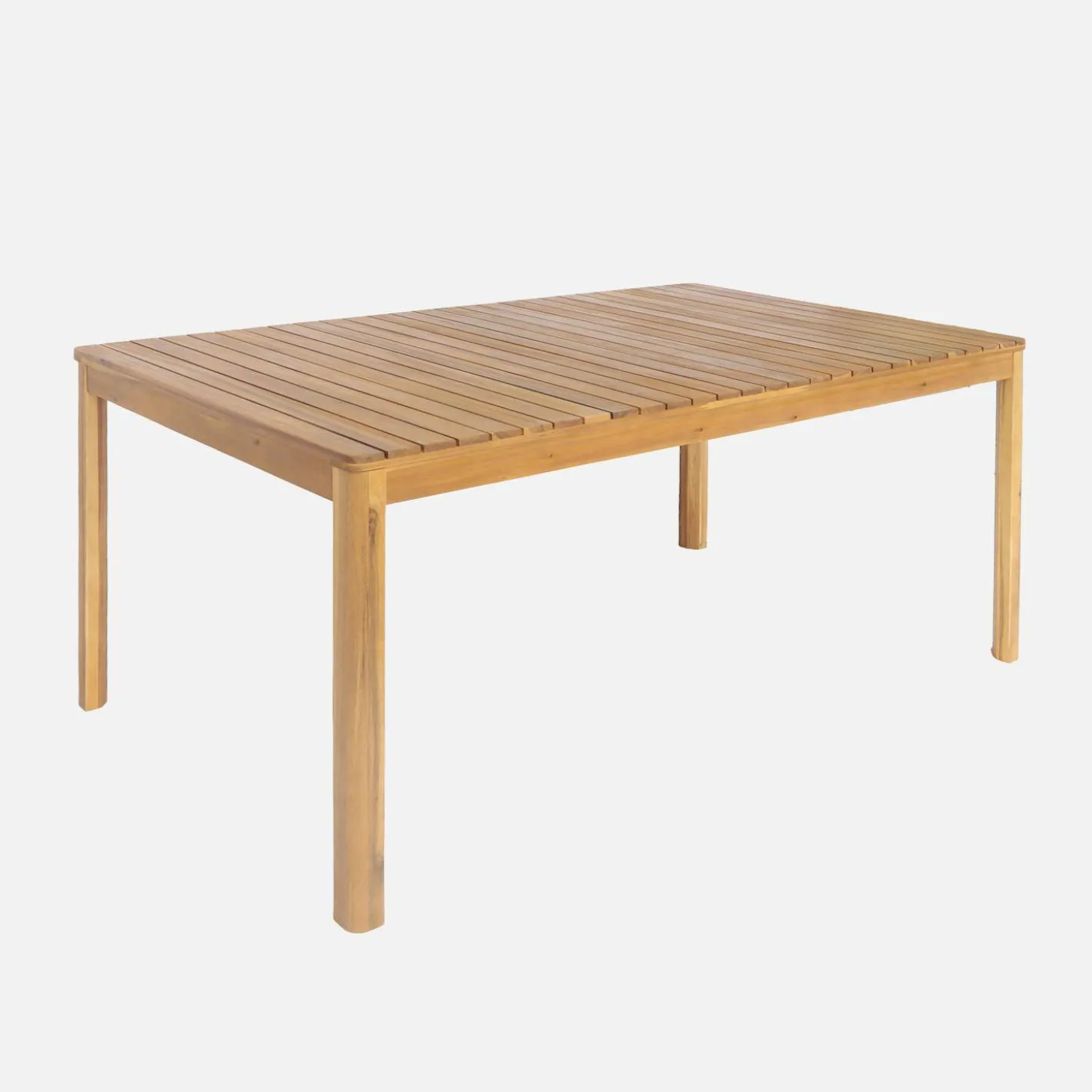 Acacia tuintafel met afgeronde hoeken, 8 personen