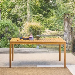 Acacia tuintafel met afgeronde hoeken, 8 personen