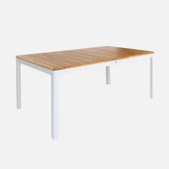 Acacia tuintafel met afgeronde hoeken, 8 personen