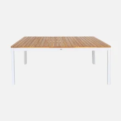 Acacia tuintafel met afgeronde hoeken, 8 personen