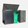 Afvalhok gegalvaniseerd staal, L173xB101xH 131-190 cm (1,75m2)