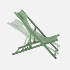 Aluminium ligstoel met meerdere posities (set van 2)
