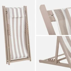 Aluminium ligstoel met meerdere posities (set van 2)