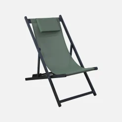 Aluminium ligstoel met meerdere posities (set van 2)