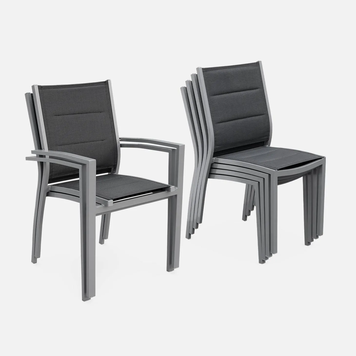 Aluminium tuinset 6 plaatsen
