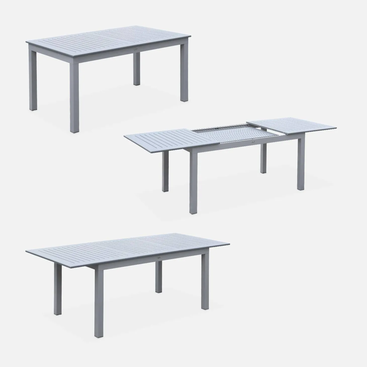 Aluminium tuinset 6 plaatsen