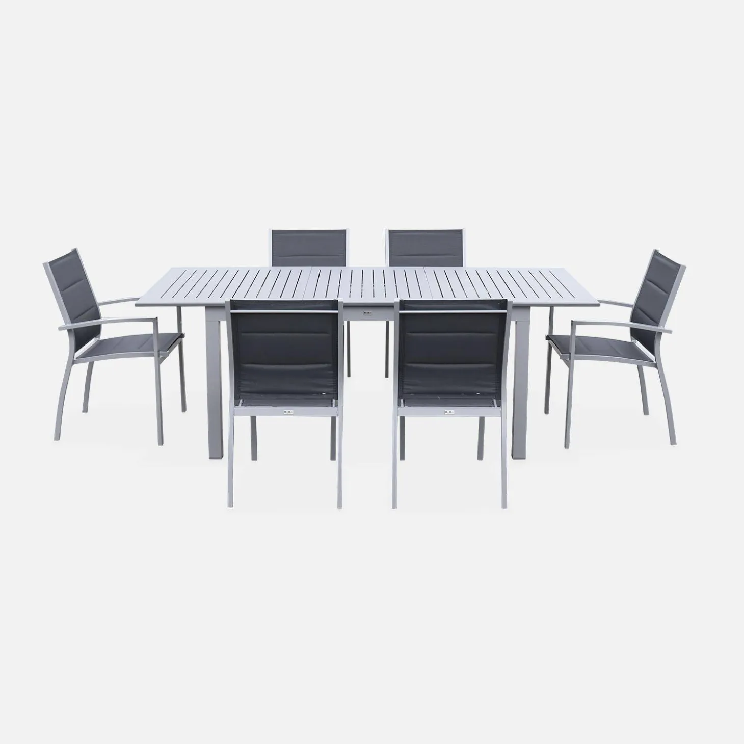 Aluminium tuinset 6 plaatsen