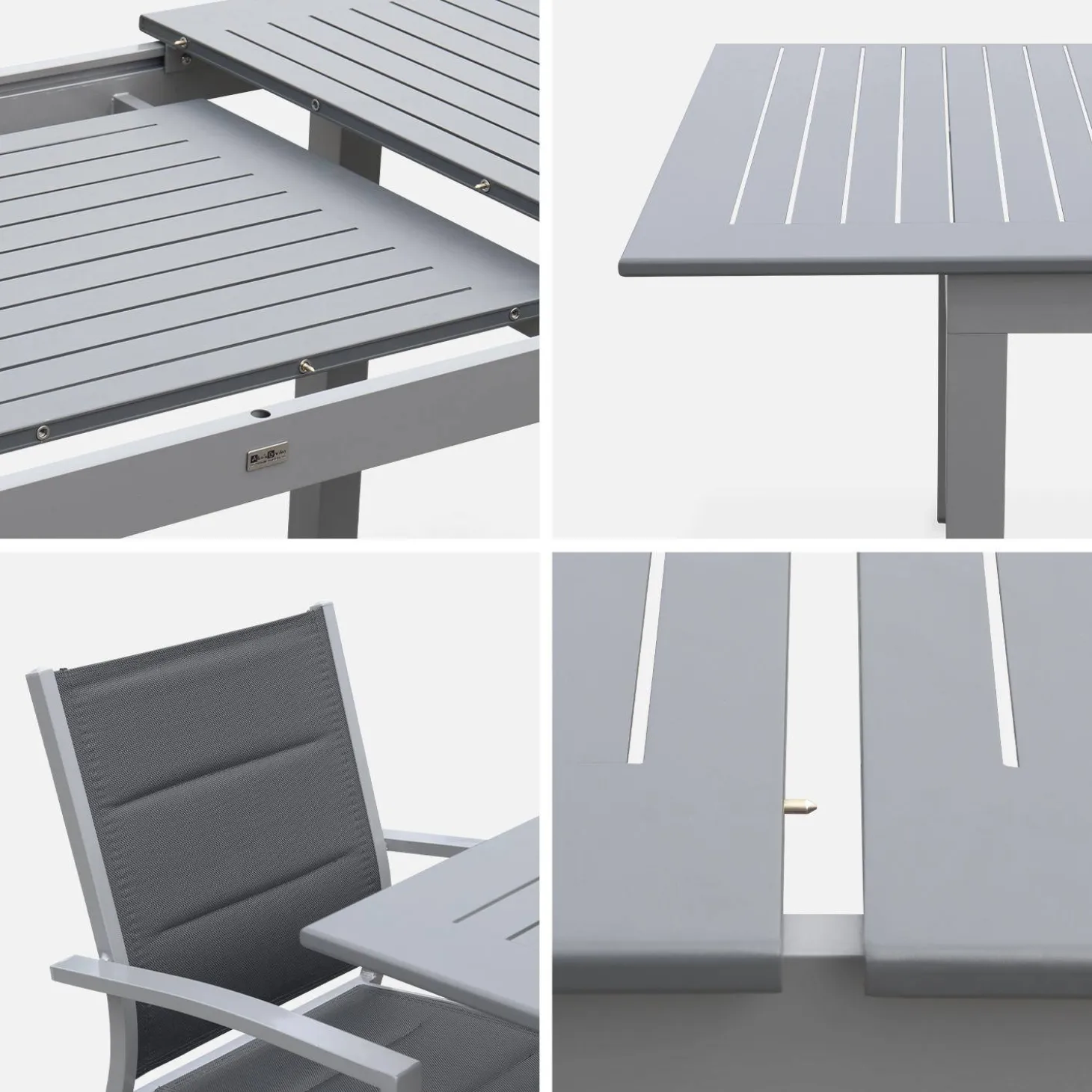 Aluminium tuinset 6 plaatsen