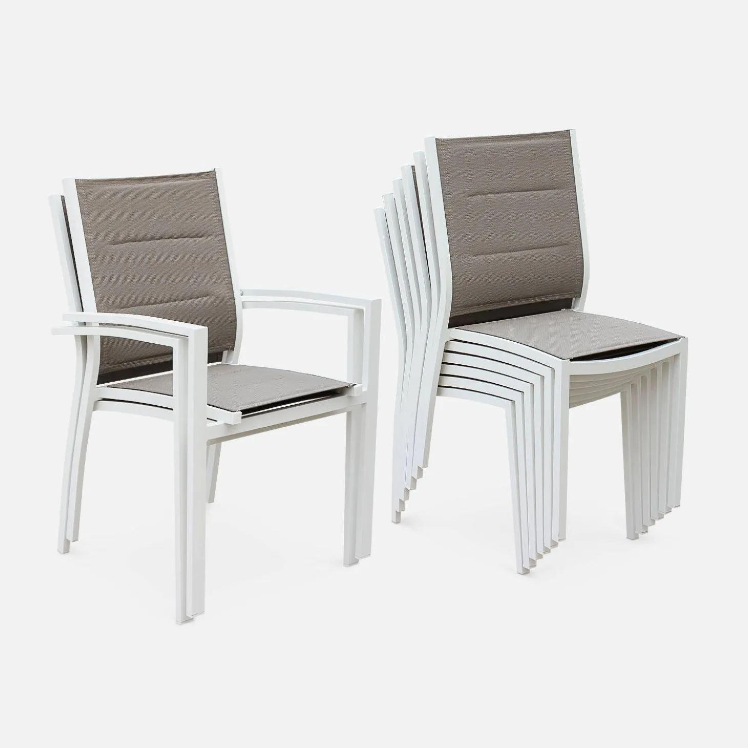Aluminium tuinset 6 plaatsen
