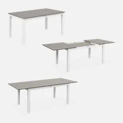 Aluminium tuinset 6 plaatsen
