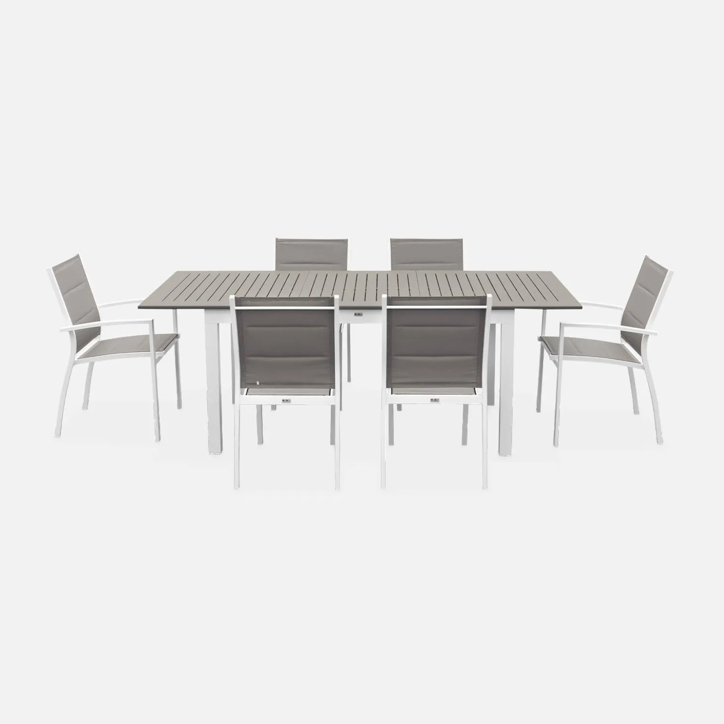 Aluminium tuinset 6 plaatsen