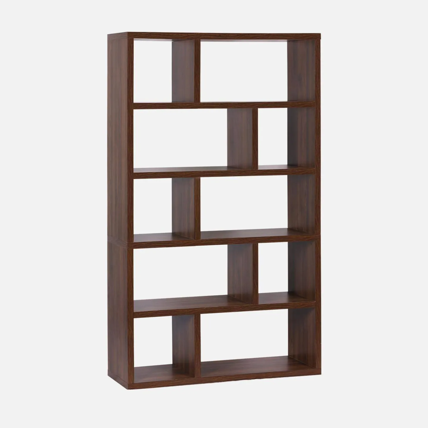 Asymmetrische vakkenkast 2x5 met 10 vakken
