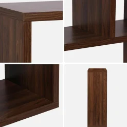 Asymmetrische vakkenkast 2x3 met 6 vakken
