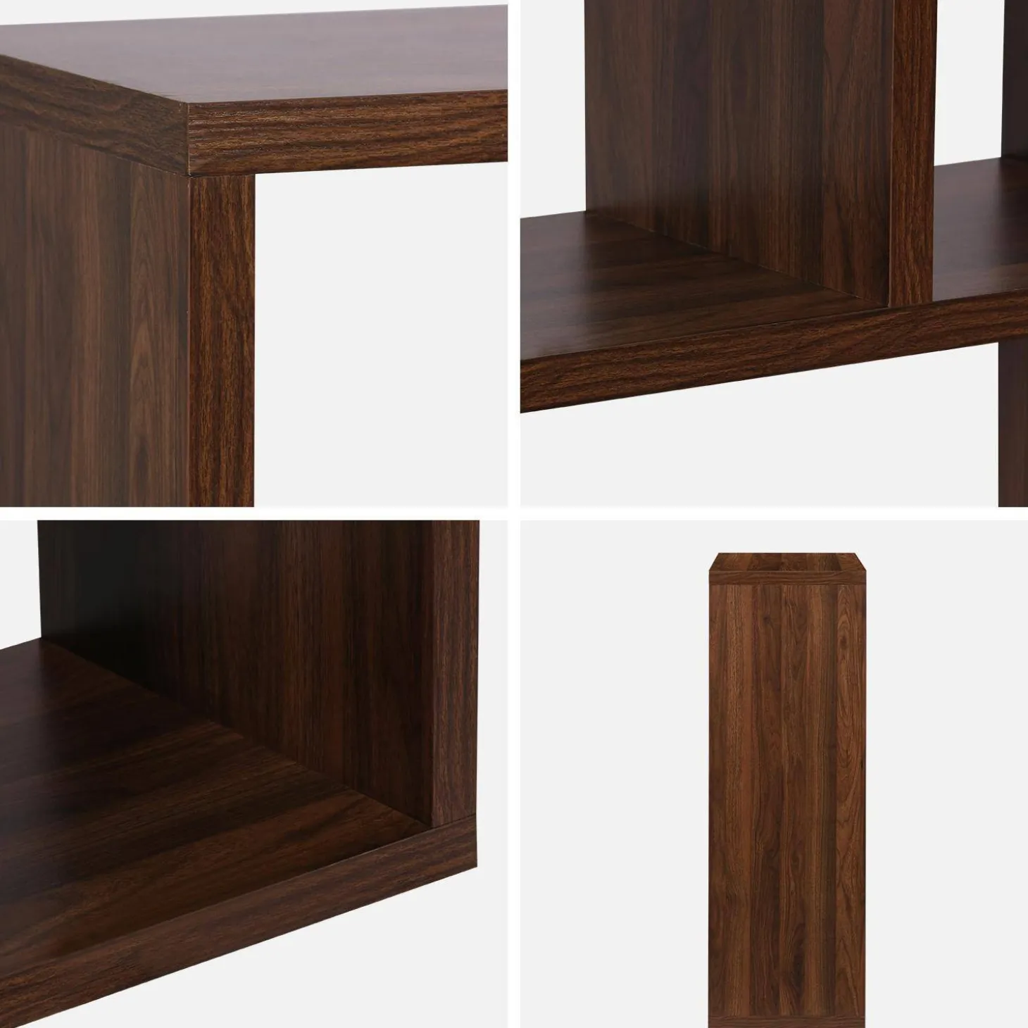 Asymmetrische vakkenkast 2x3 met 6 vakken