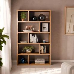 Asymmetrische vakkenkast 2x5 met 10 vakken