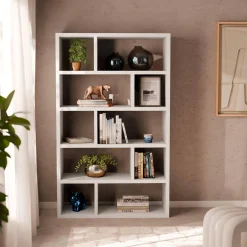 Asymmetrische vakkenkast 2x5 met 10 vakken