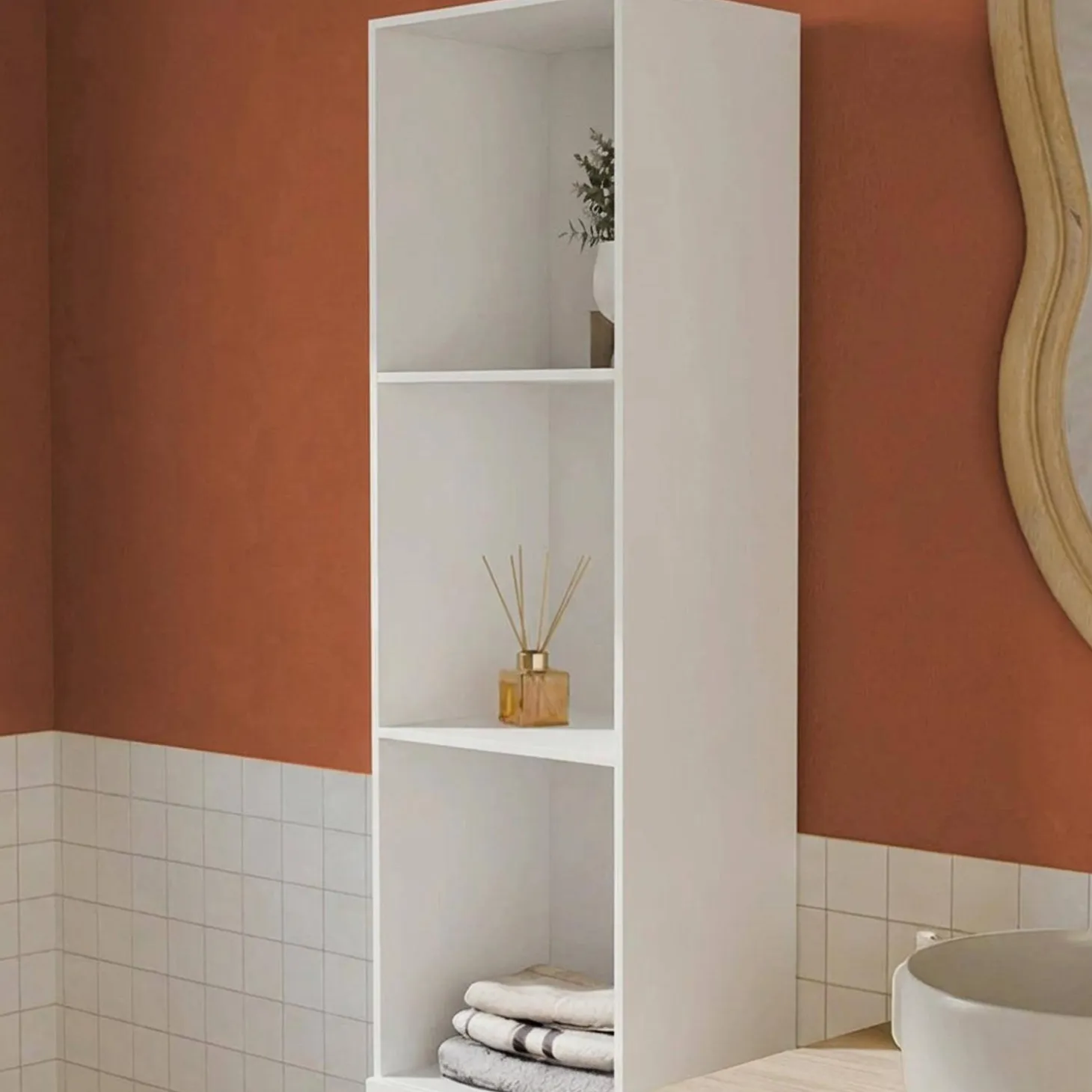 Badkamer opbergmeubel, Bohème, B 35 x D 25 x H 167cm