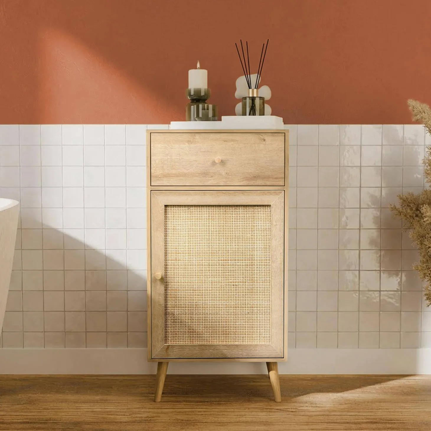 Badmeubel in houtdecor