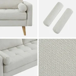 Bank 3 zitplaatsen chenille bekleding