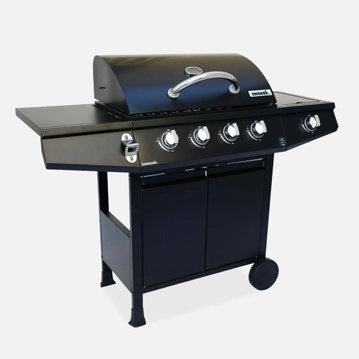 Barbecue op gas, 5 branders