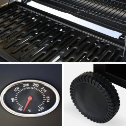 Barbecue op gas, 7 branders