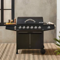 Barbecue op gas, 7 branders
