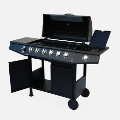 Barbecue op gas, 7 branders
