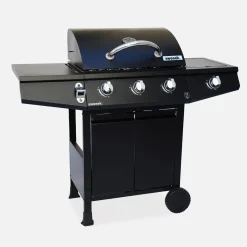 Barbecue op gas, 3 branders + 1 zijbrander
