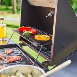 Barbecue op gas, 3 branders + 1 zijbrander