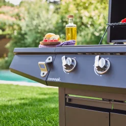 Barbecue op gas, 3 branders + 1 zijbrander