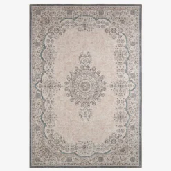 Barok binnenkleed met roze, rood en blauw motief