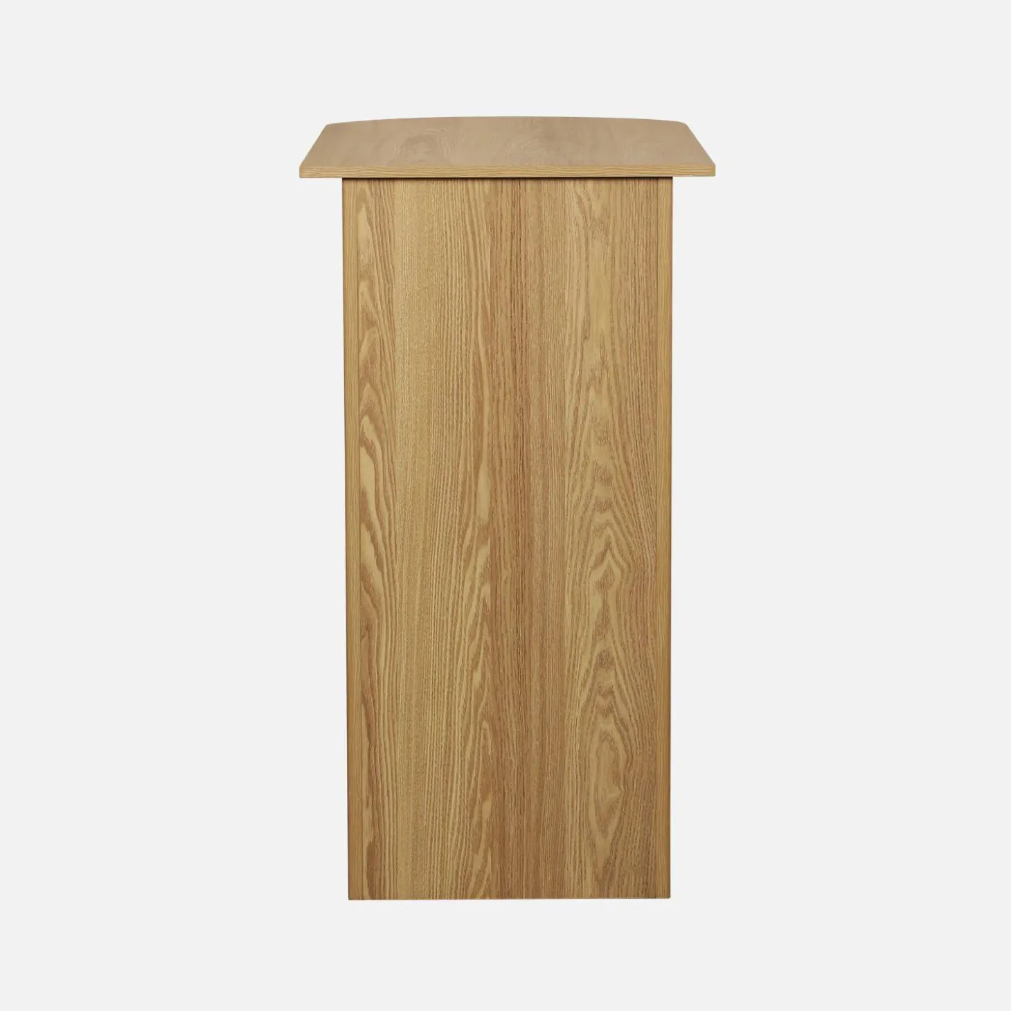 Bartafel, hoge keukentafel van houtdecor met opbergruimte