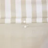 Beddengoed met beige strepen microvezel omkeerbaar