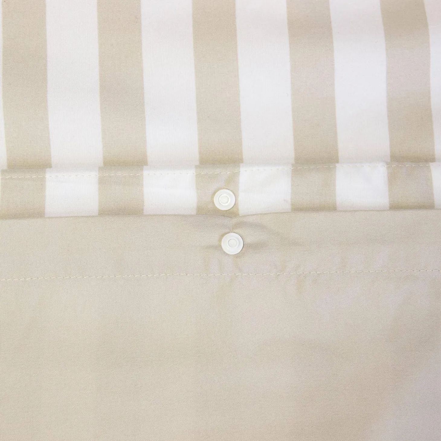 Beddengoed met beige strepen microvezel omkeerbaar