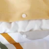 Beddengoed microvezel oranje en print omkeerbaar