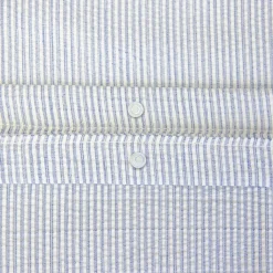 Beddengoedset met blauwe strepen microvezel
