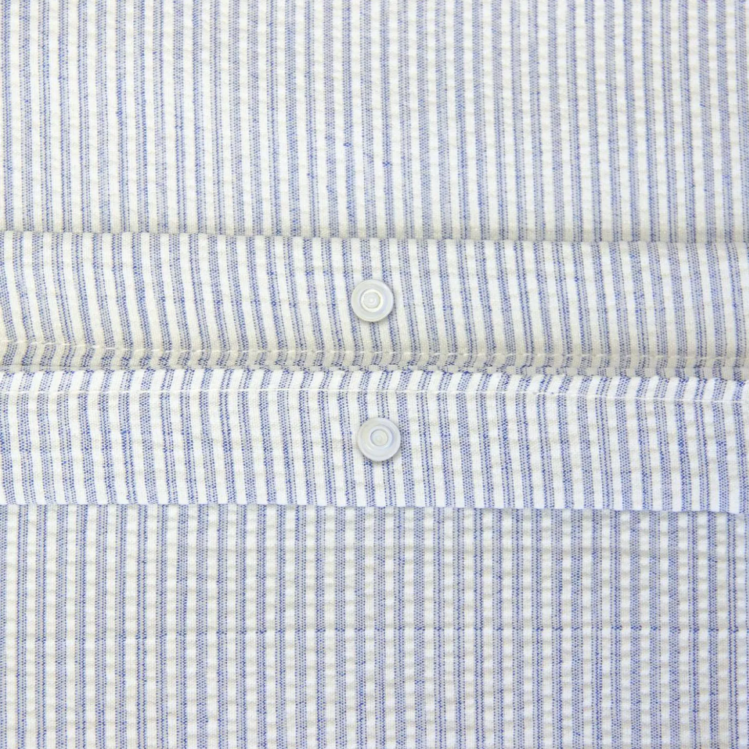 Beddengoedset met blauwe strepen microvezel