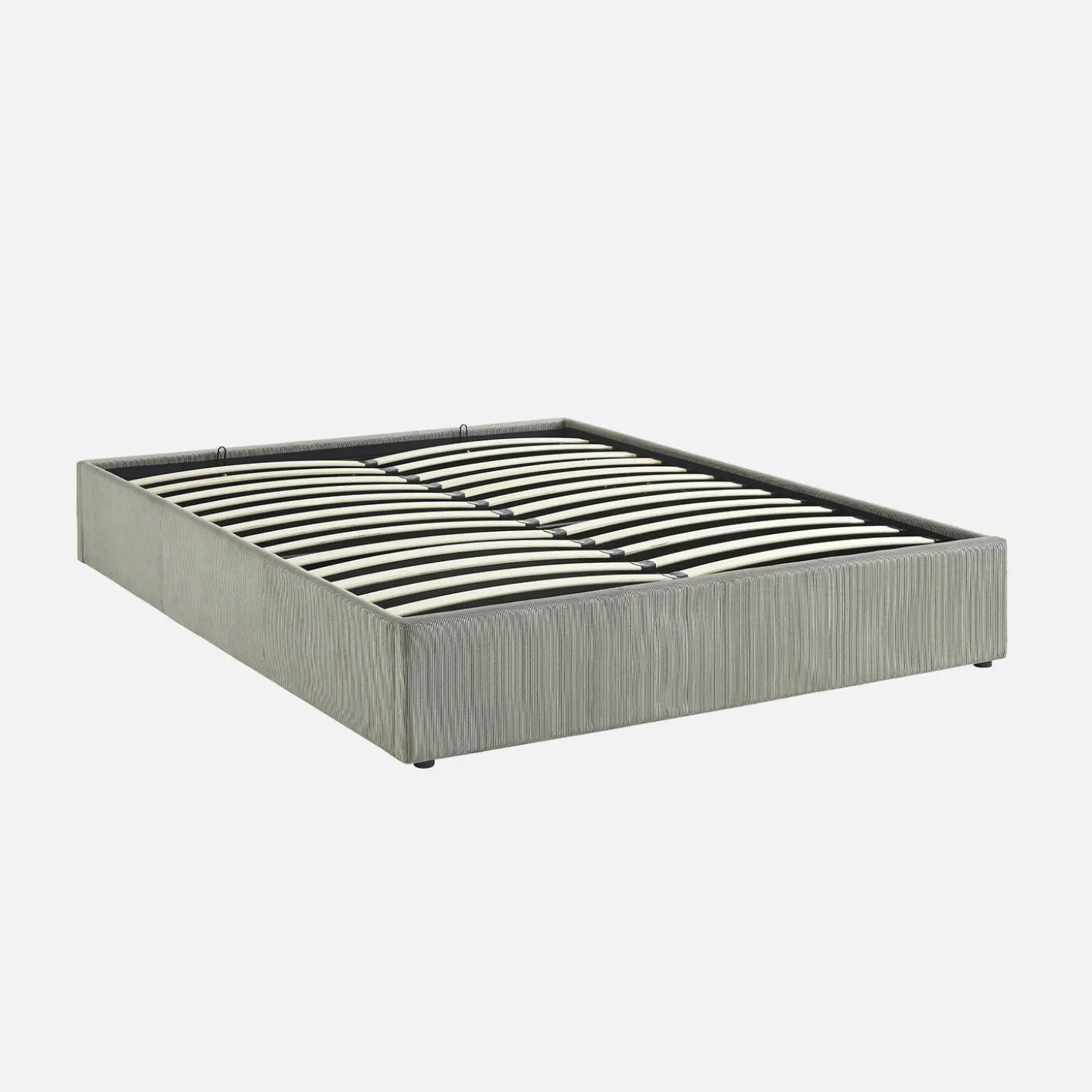 Bed met lattenbodem en hoofdbord 160x200cm corduroy (fijne ribbels)
