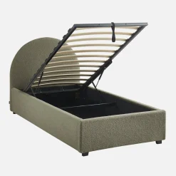 Bed met lattenbodem en hoofdeinde, 90 x 190cm
