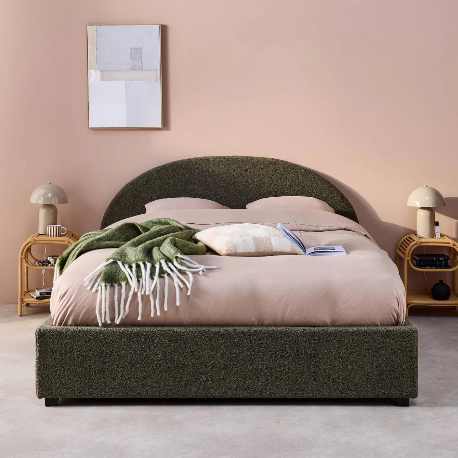 Bed met lattenbodem en hoofdeinde, 160 x 200cm