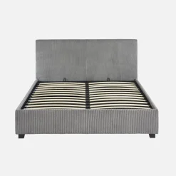 Bed met lattenbodem en hoofdeinde, 140 x 190cm, corduroy