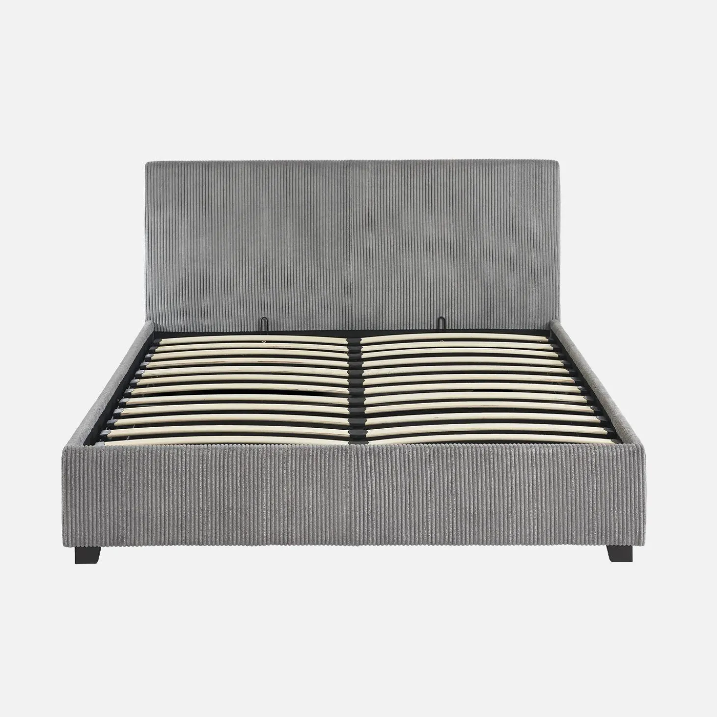 Bed met lattenbodem en hoofdeinde, 140 x 190cm, corduroy