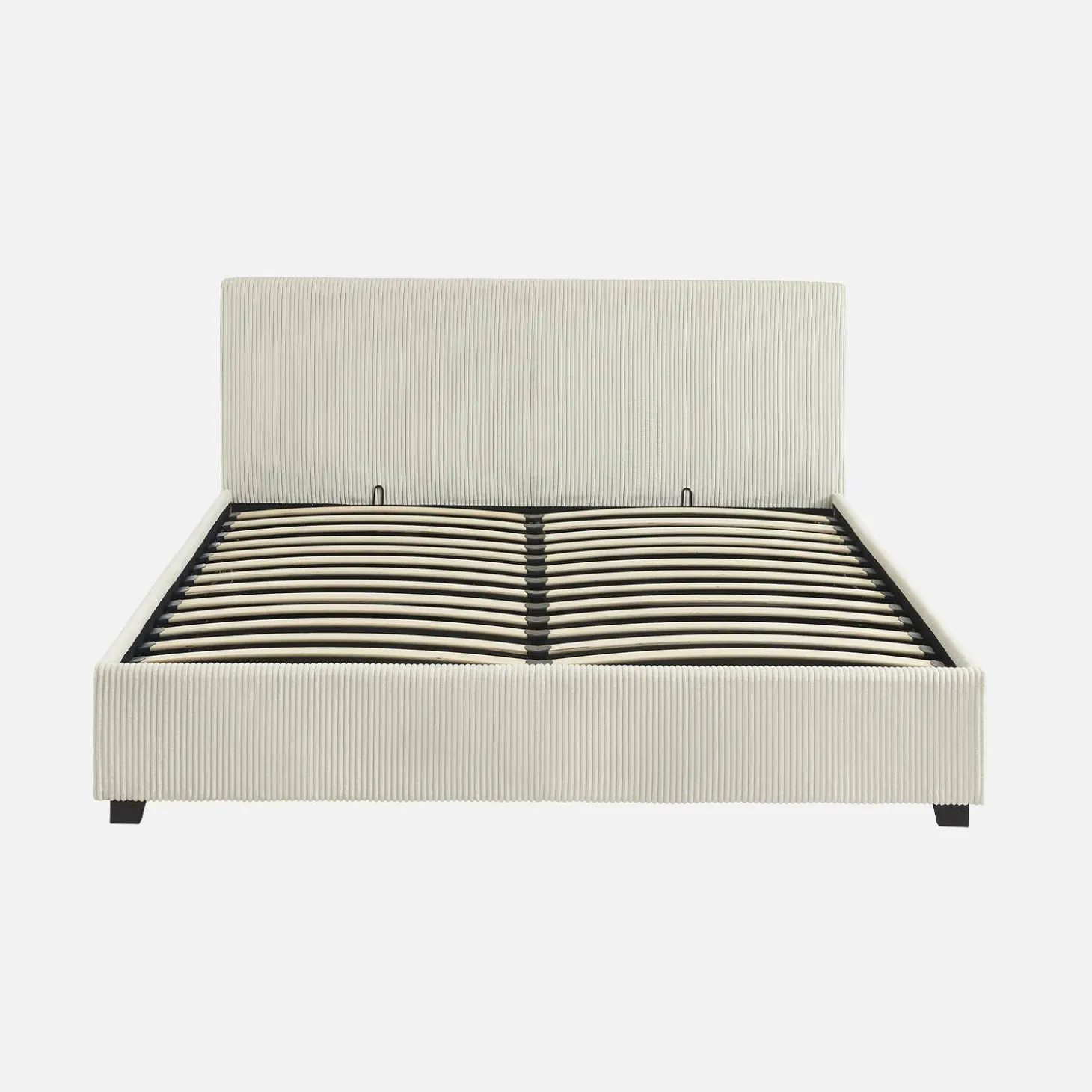 Bed met lattenbodem en hoofdeinde, 160 x 200cm, corduroy