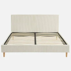 Bed met lattenbodem en hoofdeinde, 160x200cm corduroy