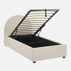 Bed met lattenbodem en hoofdeinde, 90 x 190cm