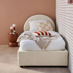 Bed met lattenbodem en hoofdeinde, 90 x 190cm