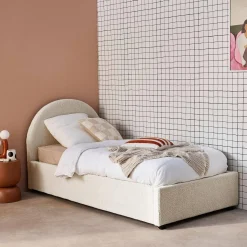 Bed met lattenbodem en hoofdeinde, 90 x 190cm