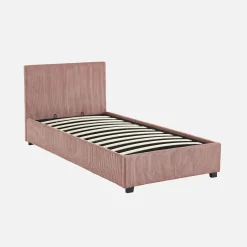 Bed met lattenbodem en hoofdeinde, 90 x 190cm, corduroy